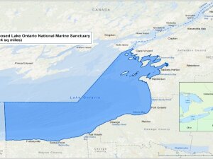 NOAA Lake Ontario Map