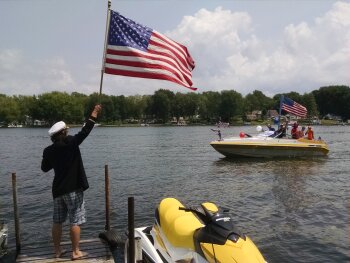 Flag - Jet ski and Captin Brian