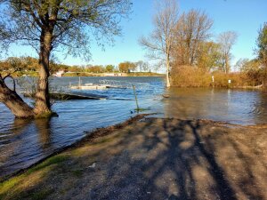 Boat Launch Flooded Closed