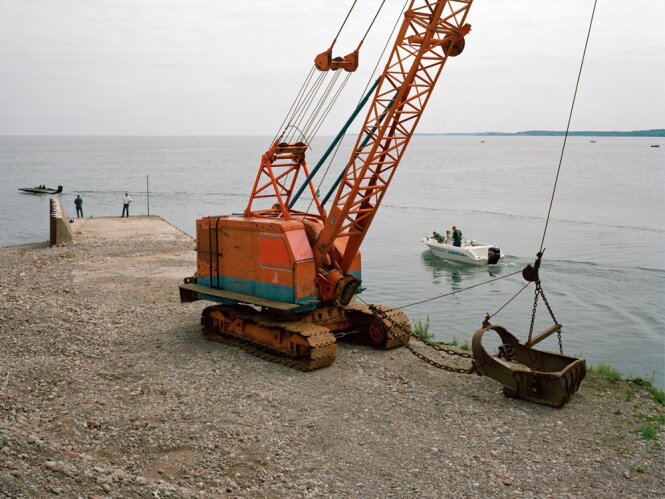 Old Dredge crane