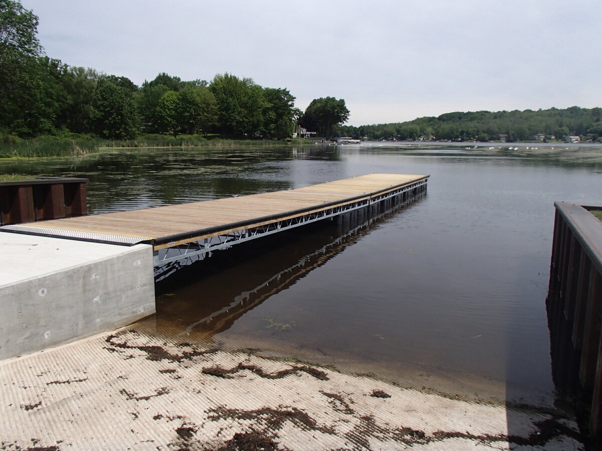 South Boat Ramps Dock has been Installed!