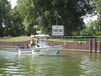 Wayne County Sheriff using the channel